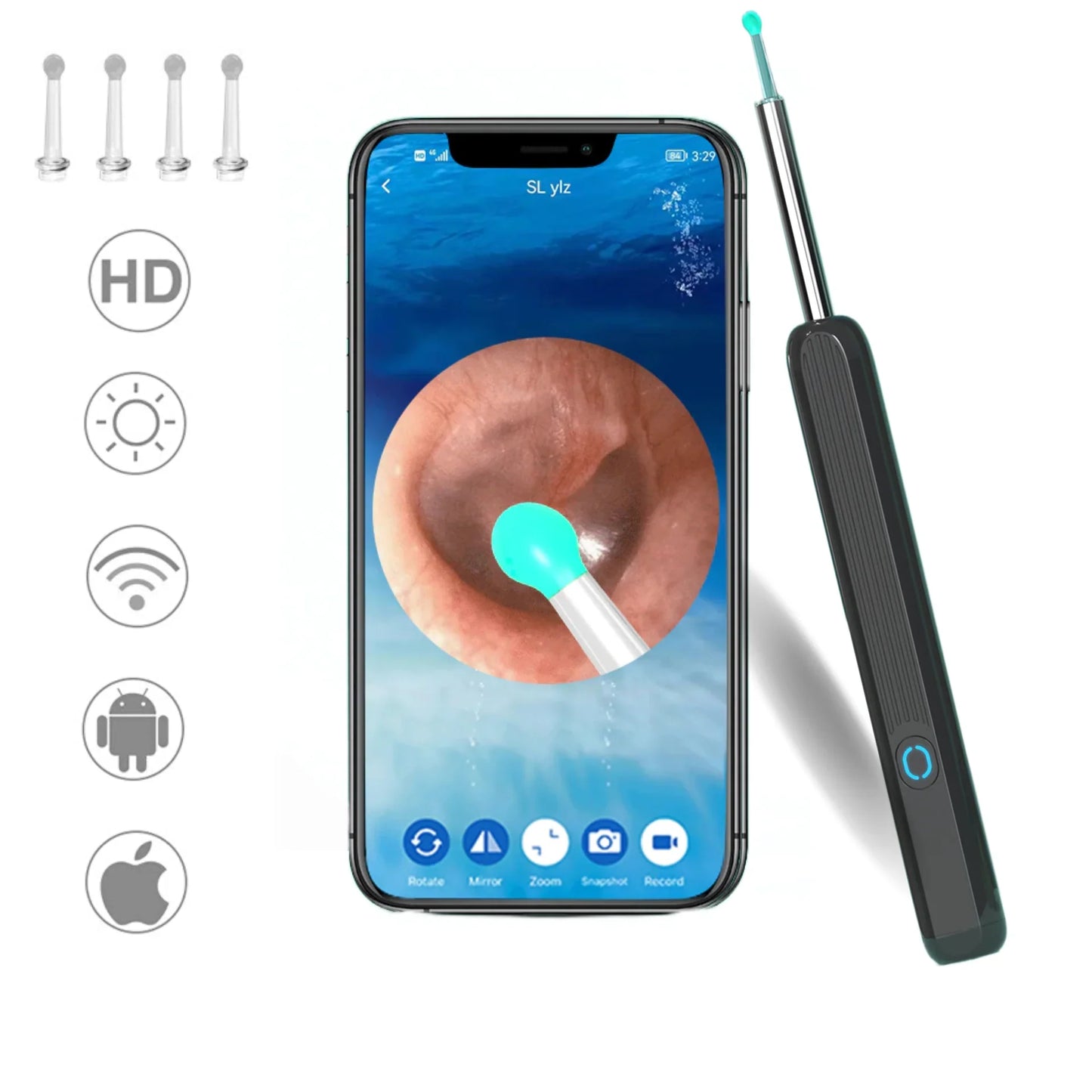 KIT DE LIMPIEZA PARA OÍDOS INTELIGENTE CON CÁMARA 👂🏻👁️📲